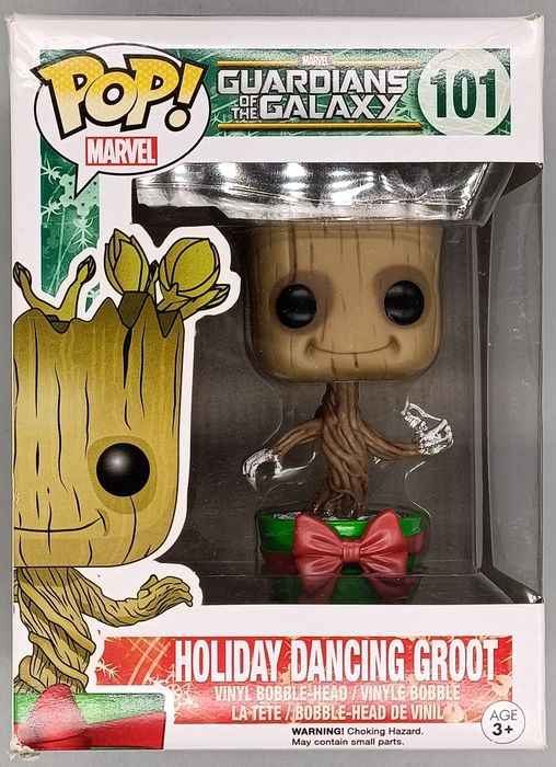101 Holiday Dancing Groot  Marvel Guardians Of The Galaxy Box Damaged Funko POP