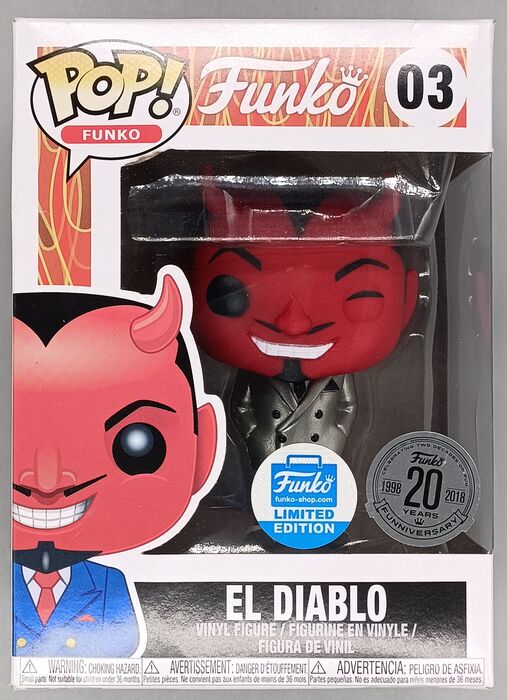 03 El Diablo (Silver) - Funko (Originals) - Box Damaged Funko POP