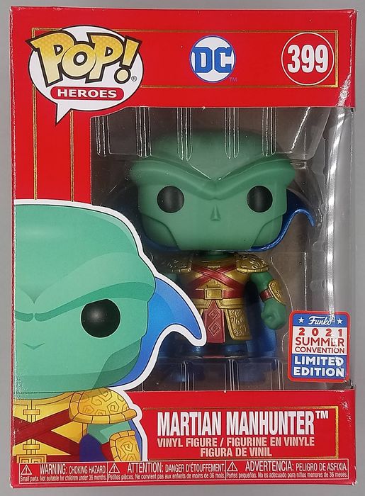 399 Martian Manhunter - Metallic DC Imperial Pal Box Damaged Funko POP