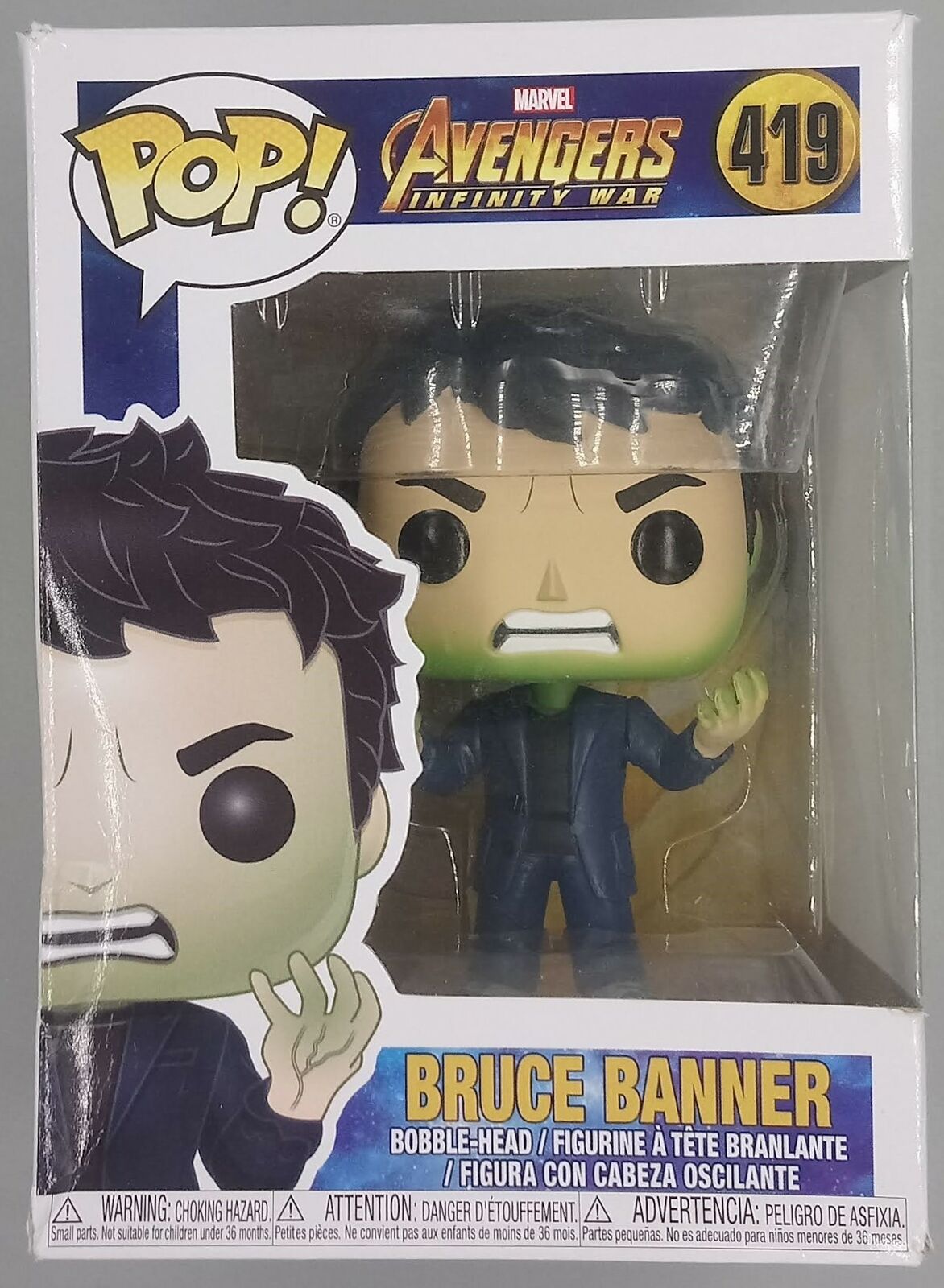 419 Bruce Banner - Marvel Avengers Infinity War Box Damaged Funko POP Funko