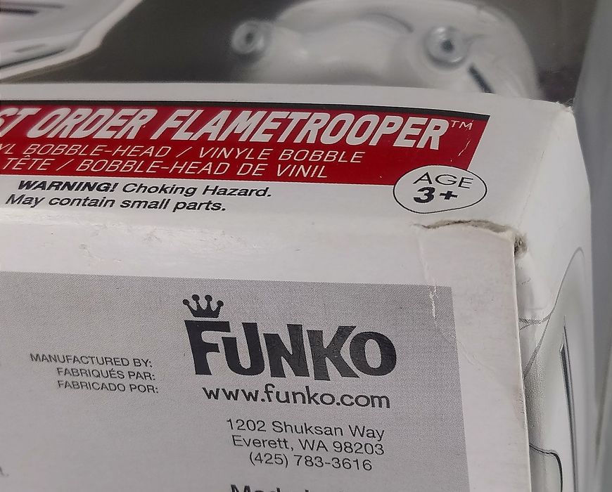 68 First Order Flametrooper (Force Awakens) Star Wars - Funko POP - Box Damaged