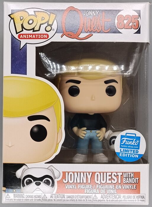 825 Jonny Quest (with Bandit) - Exclusive - Box Damaged Funko POP