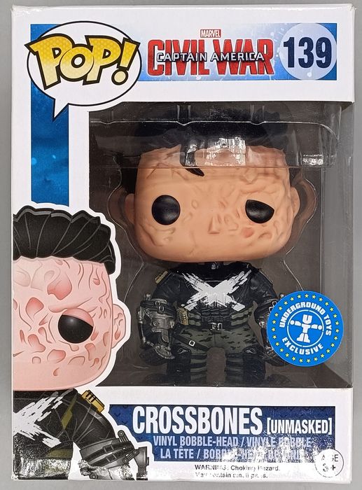 139 Crossbones (Unmasked) Marvel Captain America Box Damaged Funko POP