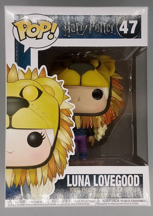 47 Luna Lovegood (w/ Lion Hat) - Harry Potter Box Damaged Funko POP