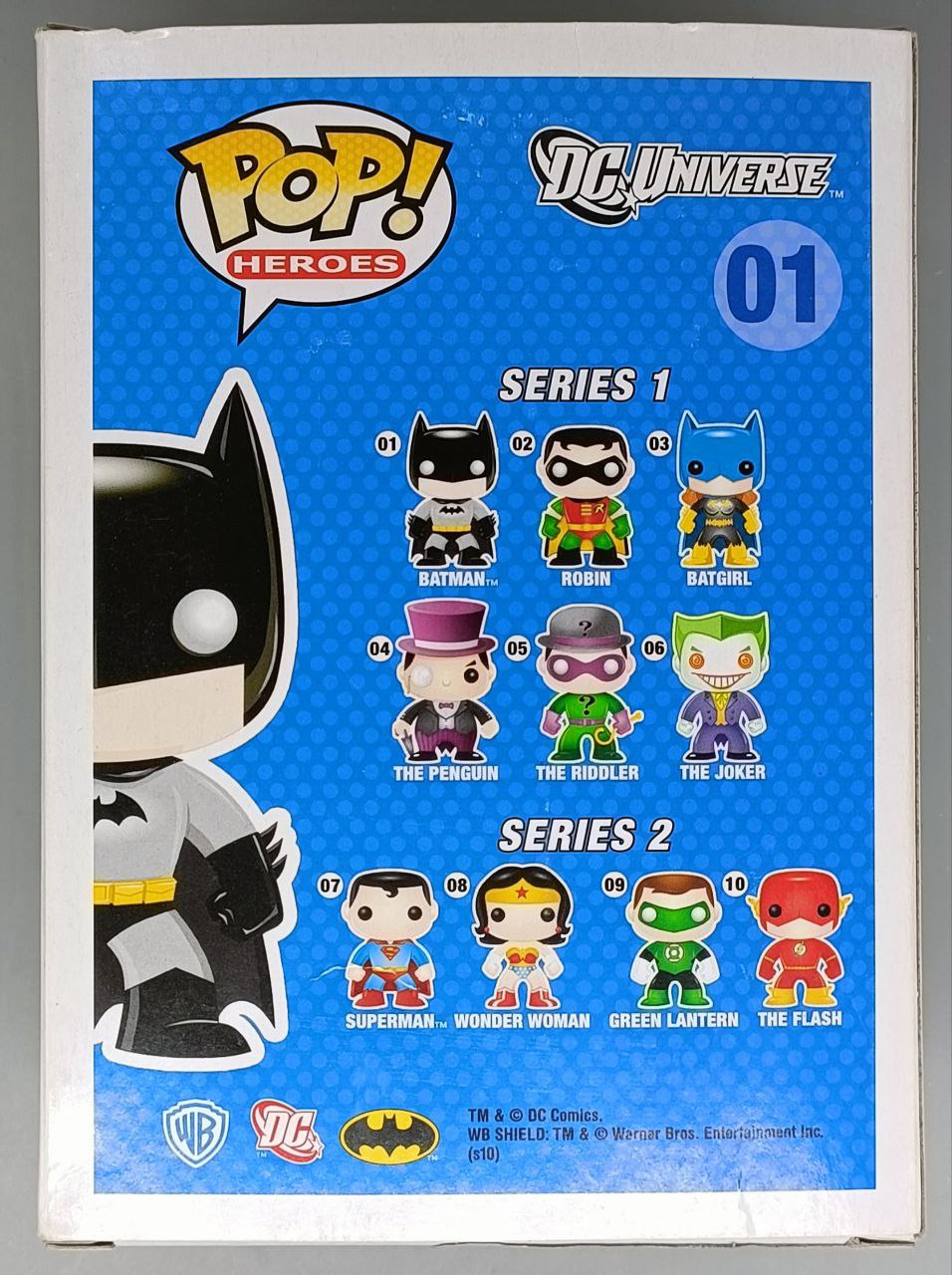 01 Batman (DC Universe) Metallic Chase - Funko POP - Box Damaged