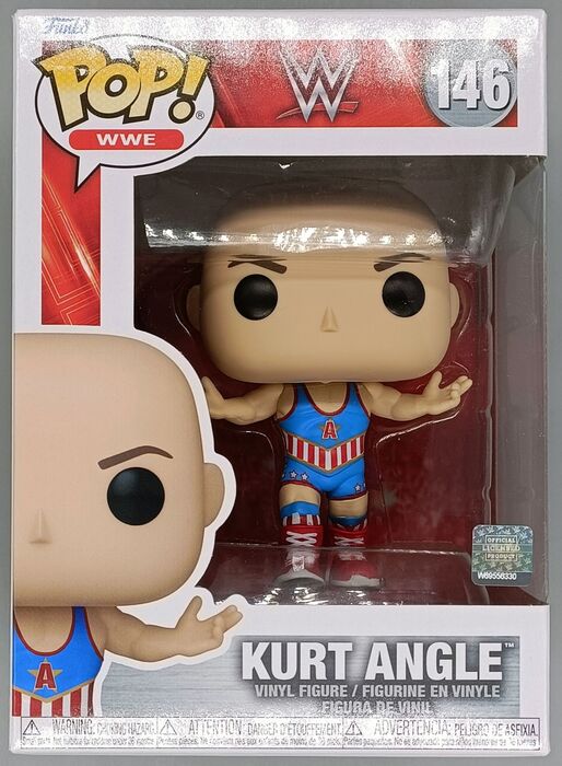 146 Kurt Angle - WWE - New Funko POP with Protector Funko
