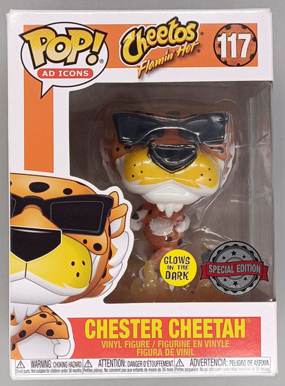 117 Chester Cheetah (Flamin' Hot) Glow - Ad Icons - Box Damaged Funko POP