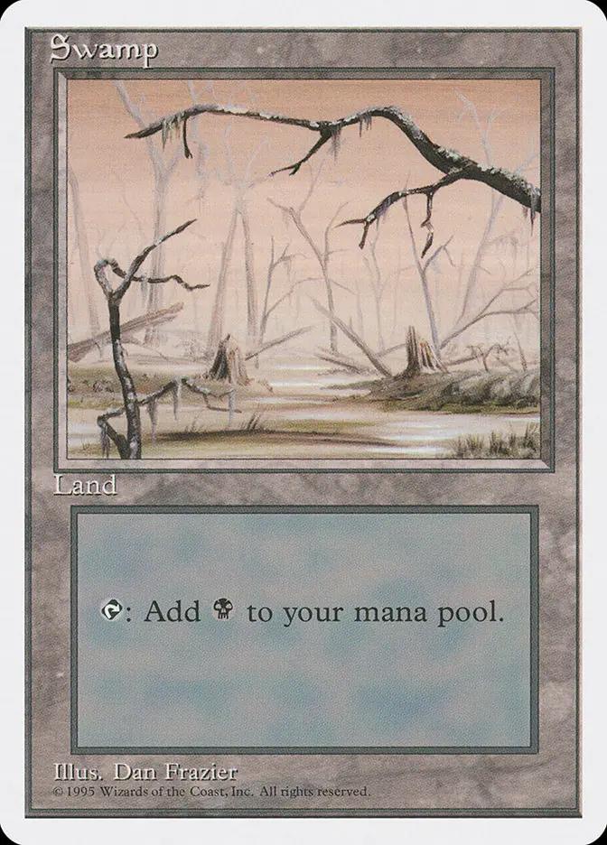 371 - Swamp - Fourth Edition - Normal - Magic: The Gathering Card