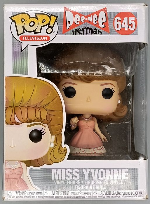 645 Miss Yvonne - Pee-Wee Herman - Box Damaged Funko POP Funko
