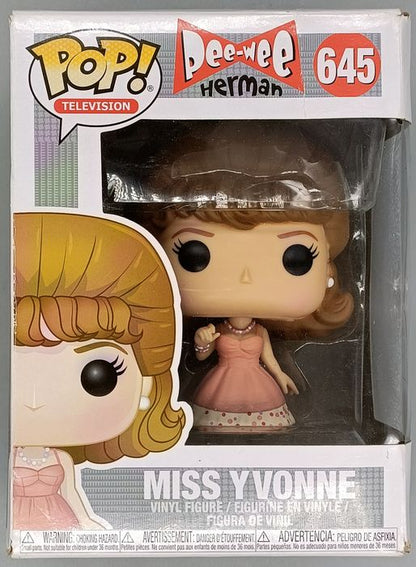 645 Miss Yvonne - Pee-Wee Herman - Box Damaged Funko POP Funko