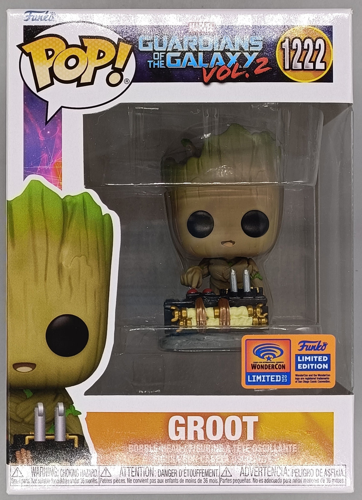 1222 WC Groot (Pushing Button) Marvel GotG 2 2023 Con Funko POP Funko