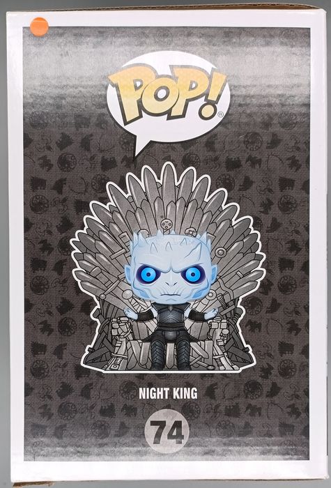 74 Night King (Iron Throne) Deluxe Metallic Game of Box Damaged Funko POP