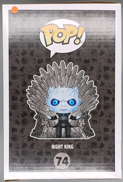 74 Night King (Iron Throne) Deluxe Metallic Game of Box Damaged Funko POP