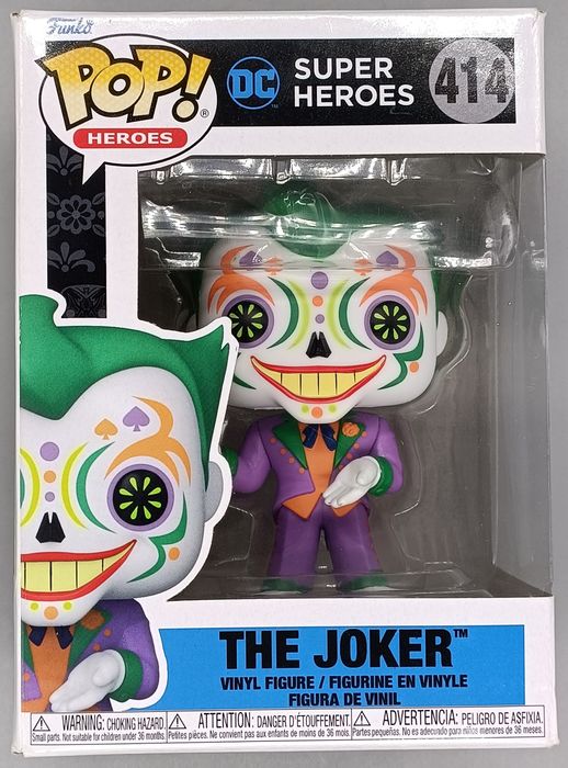 414 The Joker - Glow - DC Super Heroes Dia De Lo Box Damaged Funko POP Funko