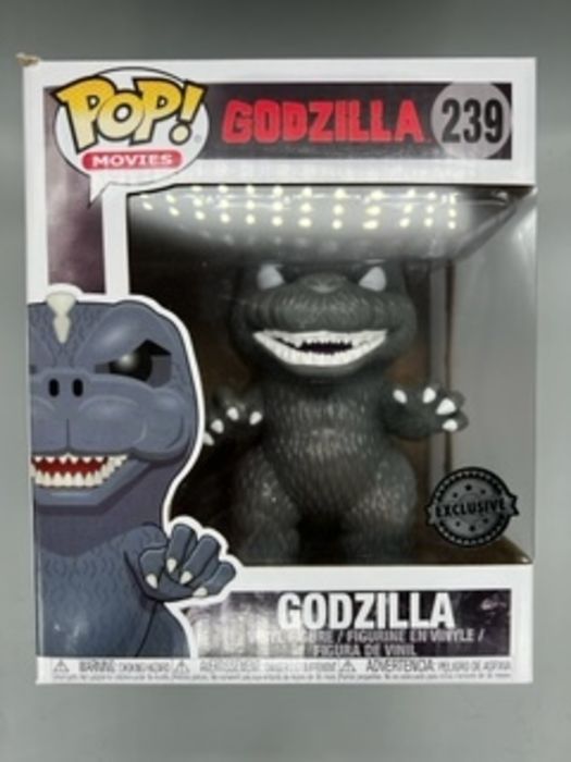 239 Godzilla (White Eyes) - 6 Inch - Godzilla - Box Damaged Funko POP Funko