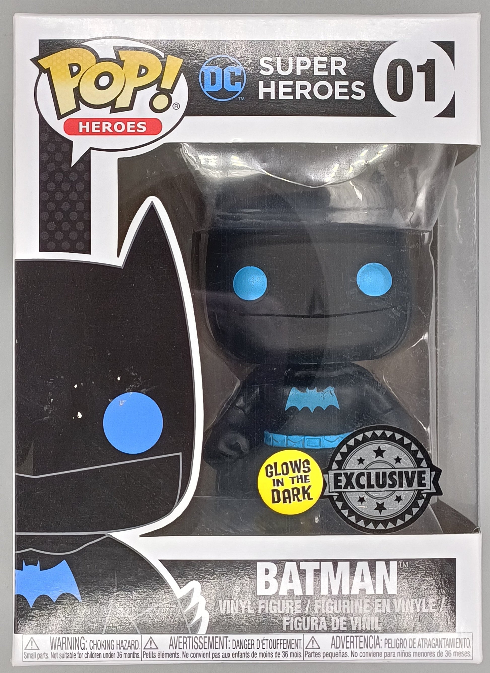 01 Batman (Silhouette) - Glow - DC - Box Damaged Funko POP
