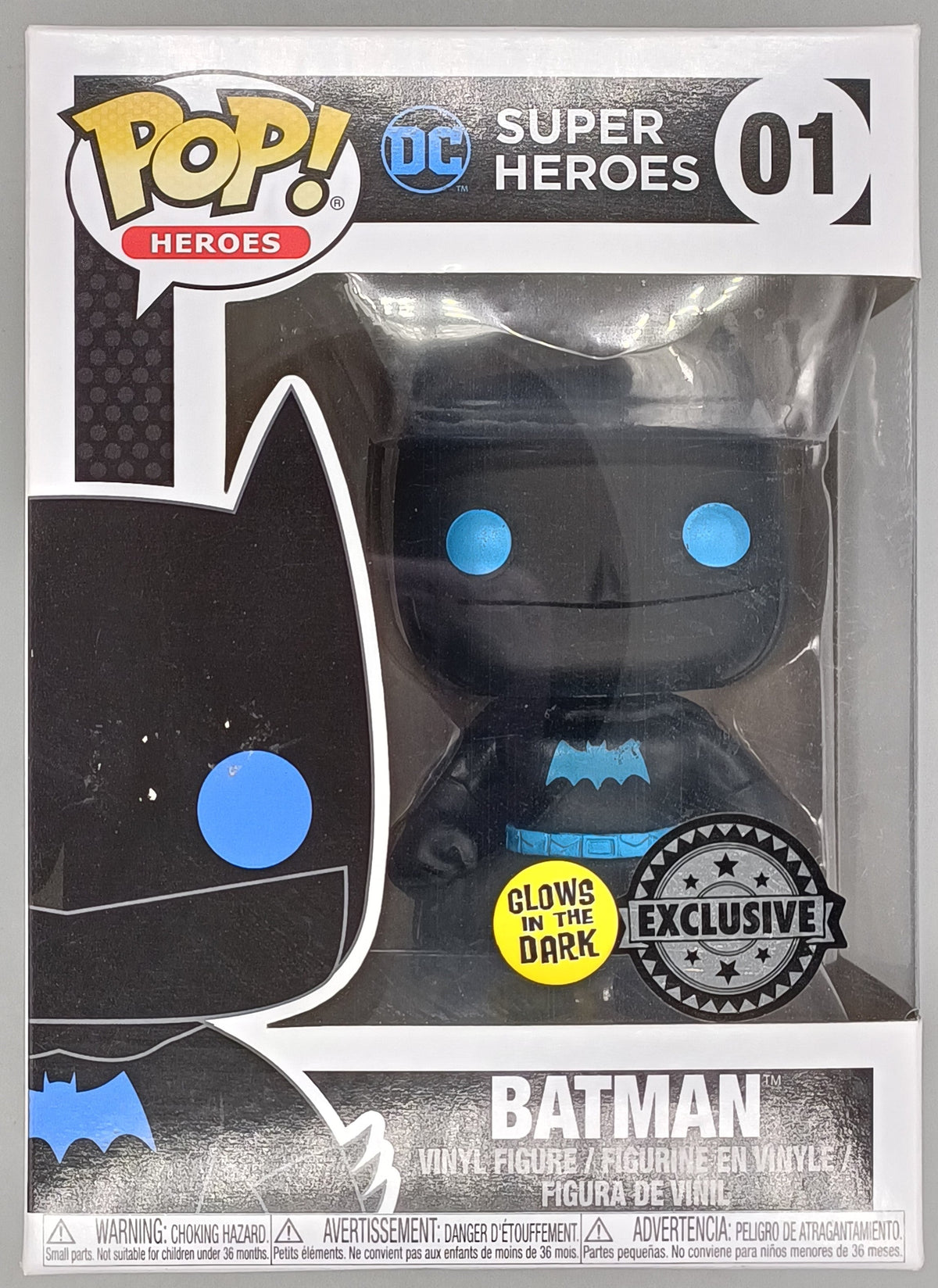 01 Batman (Silhouette) - Glow - DC - Box Damaged Funko POP Funko
