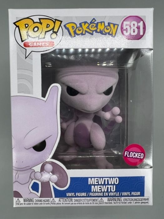 581 Mewtwo Flocked - Pokemon - Funko POP - Box Damaged