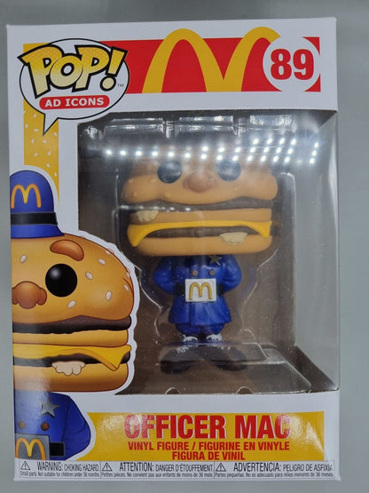 89 Officer Mac - Ad Icons - McDonalds Funko POP