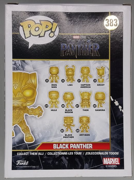 383 Black Panther (Gold) - Chrome - Marvel 10 - Box Damaged Funko POP