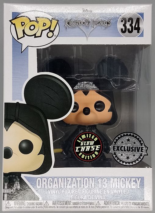 334 Organization 13 Mickey Glow Chase Disney Kingdom Hearts Funko POP Funko