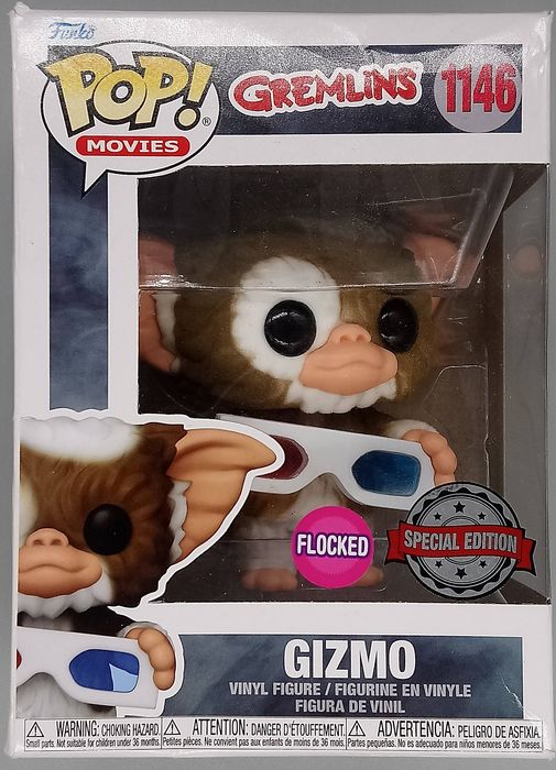 1146 Gizmo (w/ 3D Glasses) - Flocked - Gremlins Funko POP - Box Damaged Funko