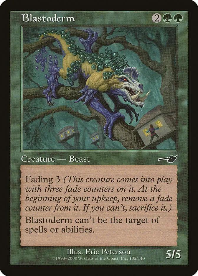 102 - Blastoderm - Nemesis - Normal - Magic: The Gathering Card
