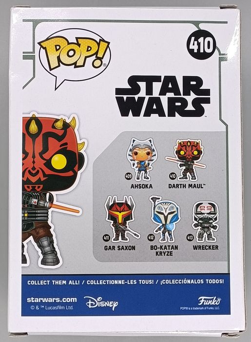 410 Darth Maul - Star Wars Clone Wars - Box Damaged Funko POP