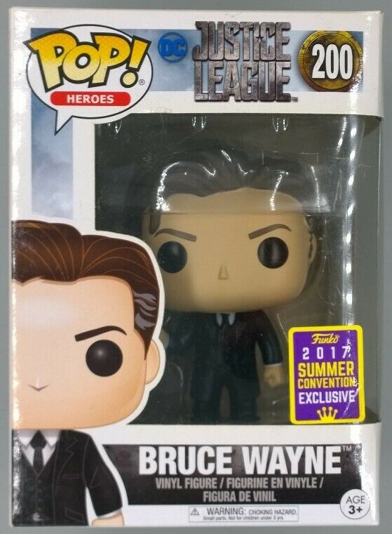 200 Bruce Wayne - Justice League - 2017 Con Funko POP