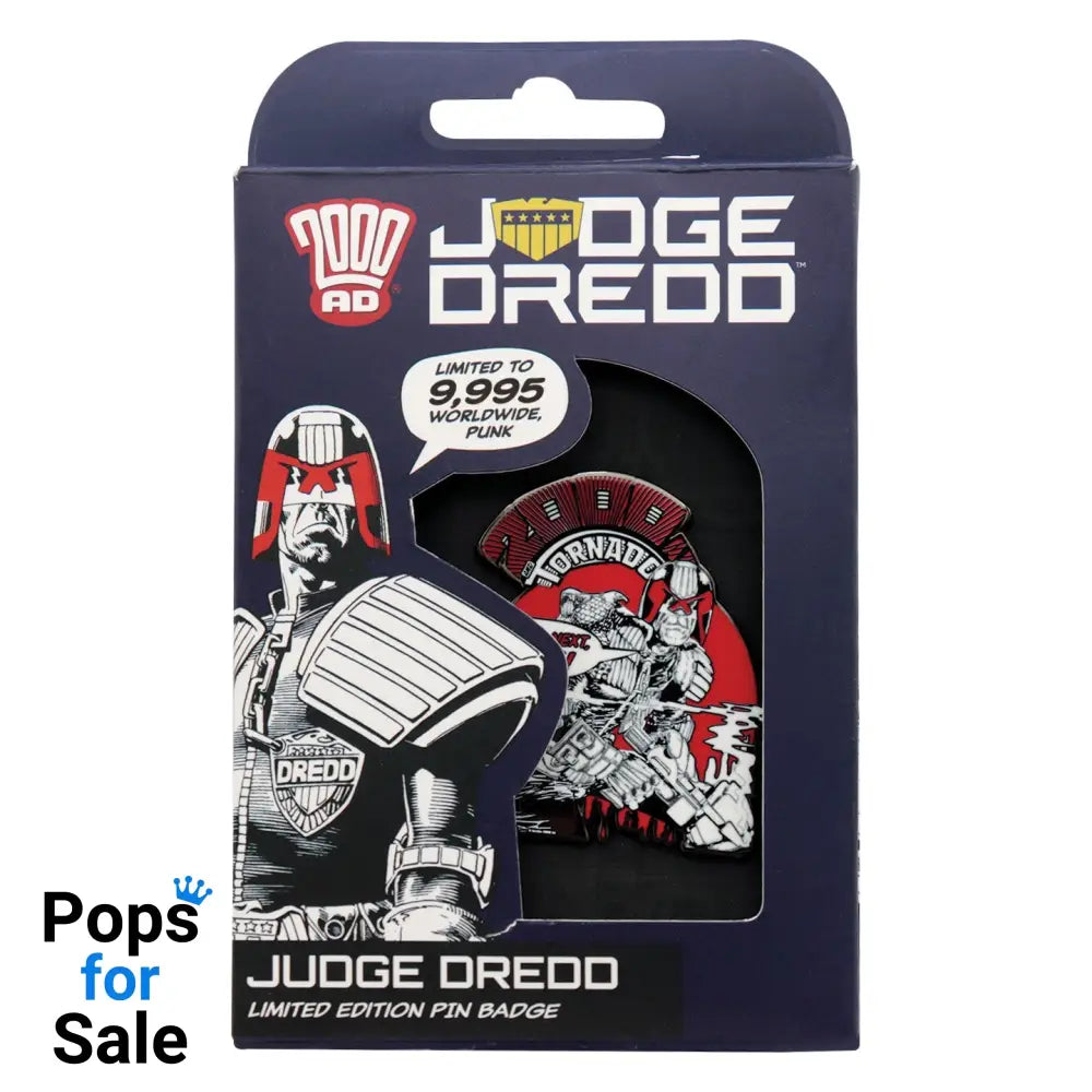 2000 AD Judge Dredd Youre Next Punk Pin Badge