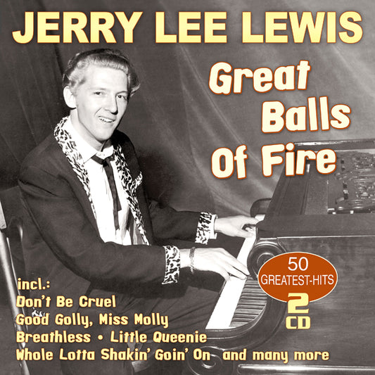 Jerry Lee Lewis - Great Balls Of Fire - 50 Greatest Hits (2Cd) - Rock/Pop - DCD