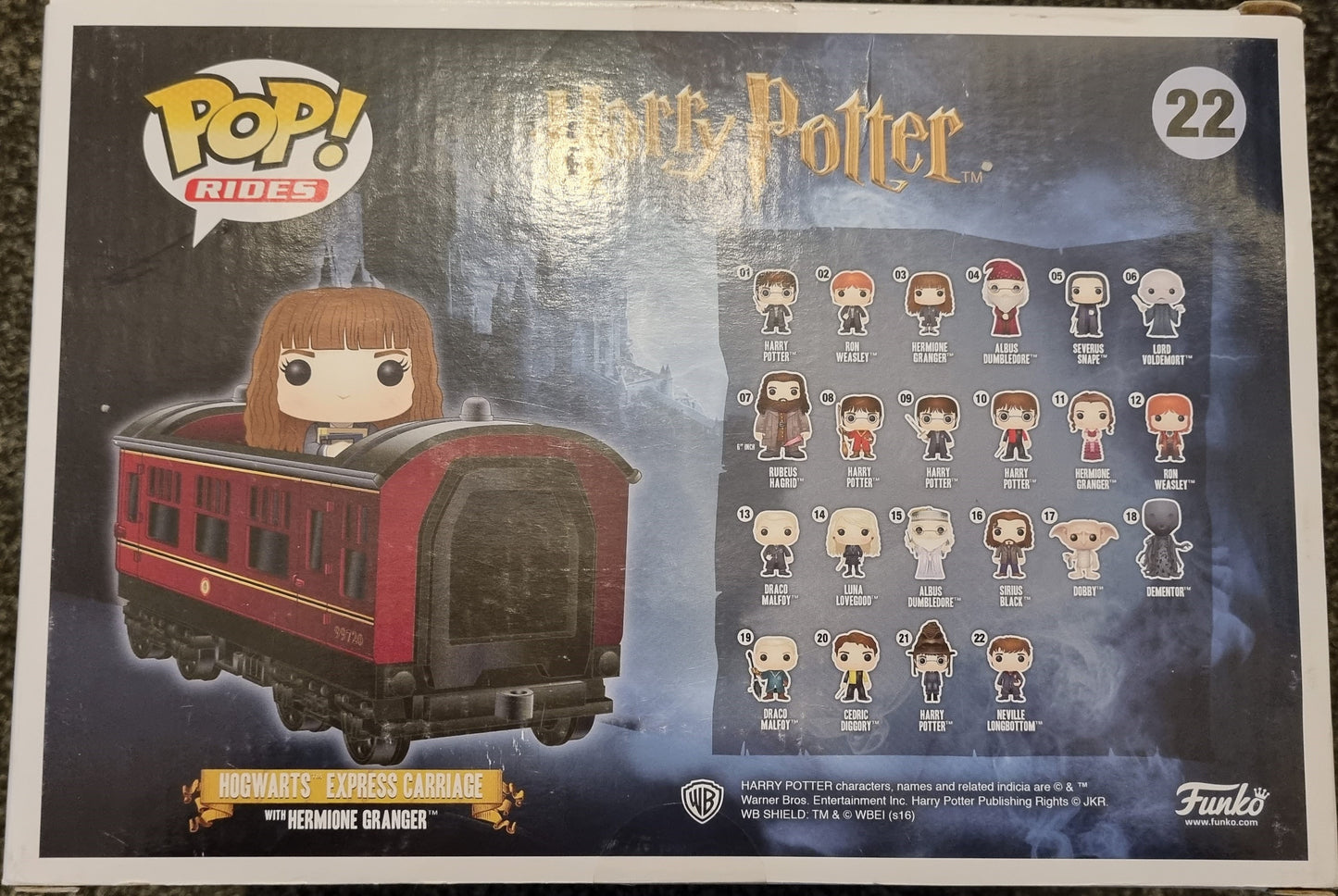 22 Hogwarts Express Carriage (with Hermione Granger) Harry Potter Funko POP