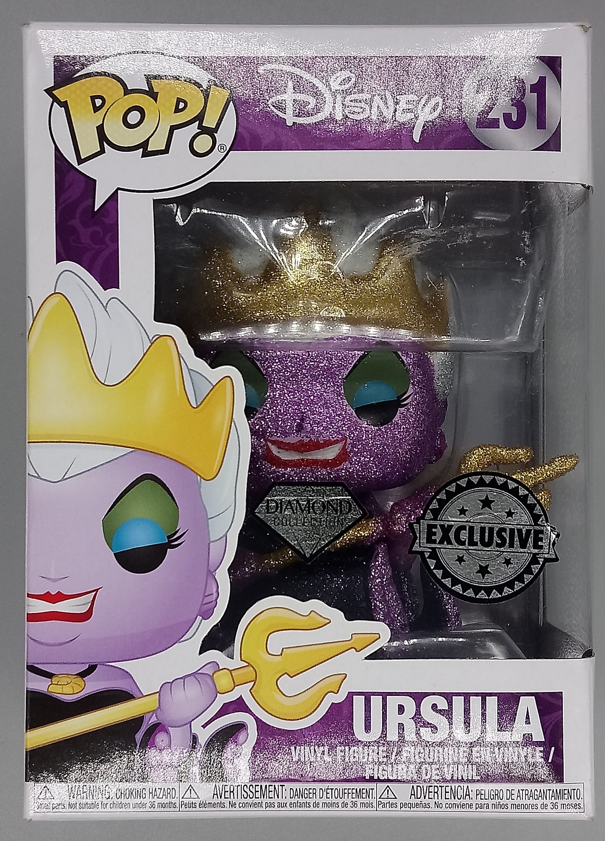 231 Ursula - Diamond Disney The Little Mermaid Funko POP (Box Damage)