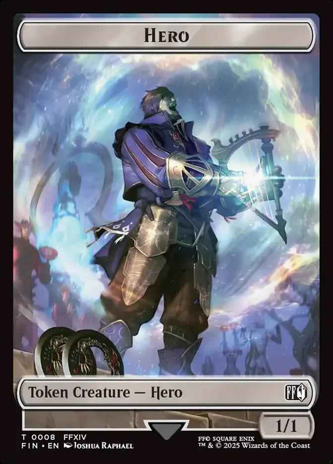 8 - Hero - Final Fantasy Tokens - Normal - Magic: The Gathering Card