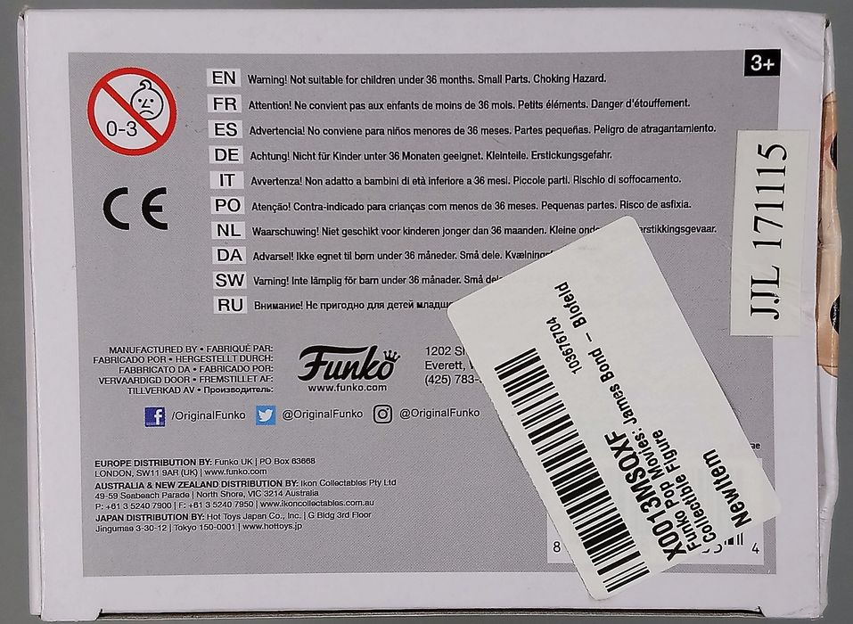 521 Blofeld (from You Only Live Twice) - James Bond Funko POP - Box Damaged