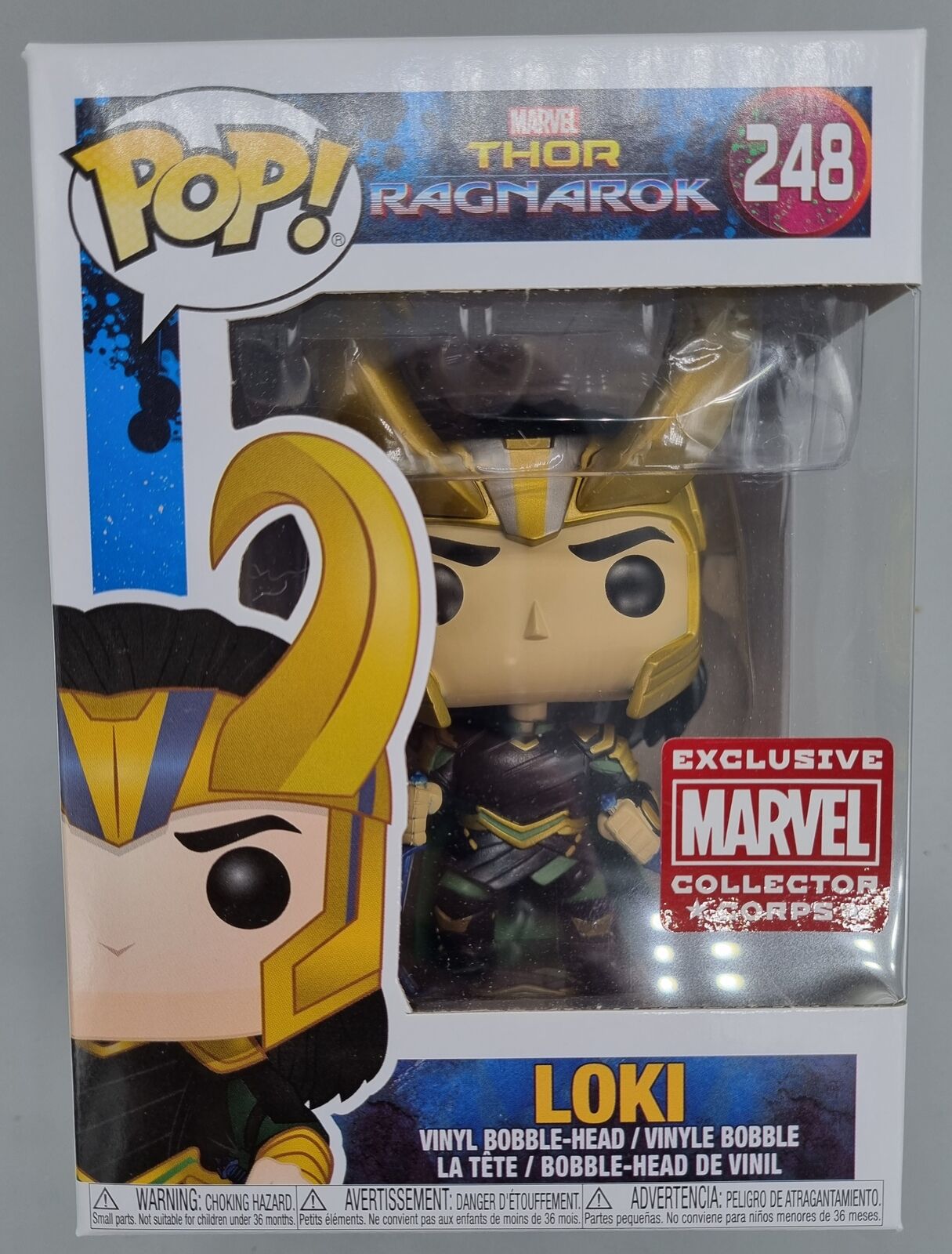 248 Loki (Helmet) Marvel Collector Corps Exc Thor Ragnarok Funko POP