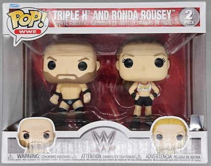 [2 Pack] Triple H and Ronda Rousey - WWE Funko POP