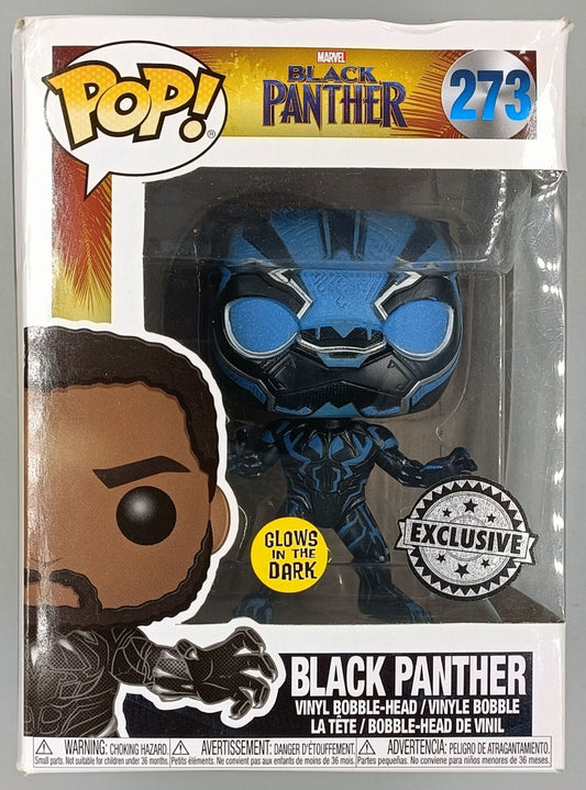 273 Black Panther - Glow - Marvel Black Panther Funko POP (Box Damage)
