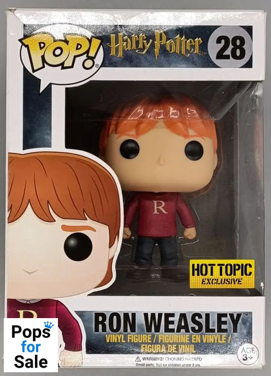 28 Ron Weasley (Sweater) - Harry Potter - Funko POP - Box Damaged Funko