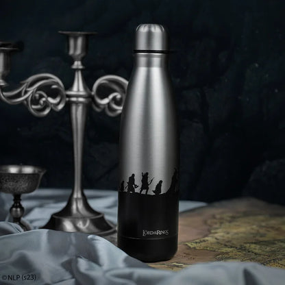 Lord of the Rings Thermo Metal Water Bottle Fellowship of the Ring Silver [New]