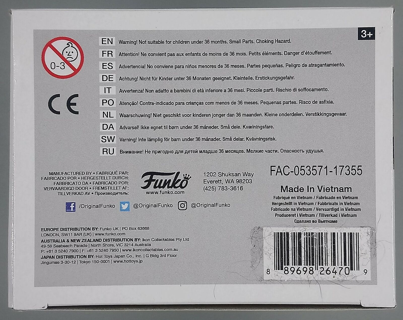 297 Groot (w/ Game) Marvel Avengers Infinity War Box Damaged Funko POP