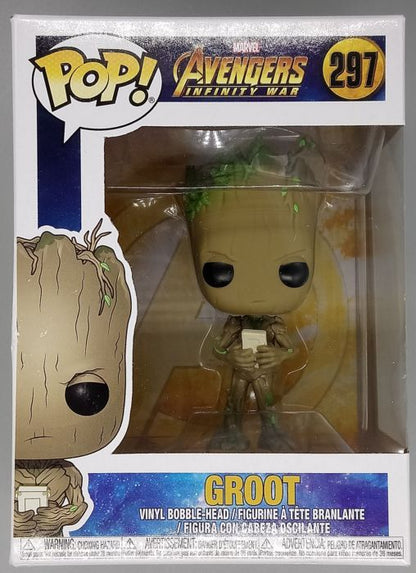 297 Groot (w/ Game) Marvel Avengers Infinity War Box Damaged Funko POP