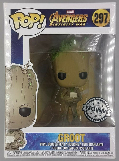 297 Groot (w/ Game) Marvel Avengers Infinity War Box Damaged Funko POP