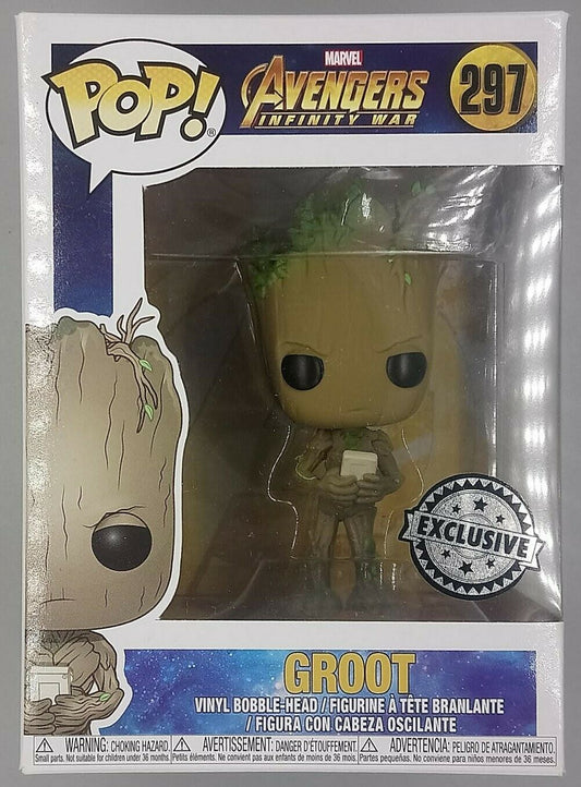 297 Groot (w/ Game) Marvel Avengers Infinity War Box Damaged Funko POP