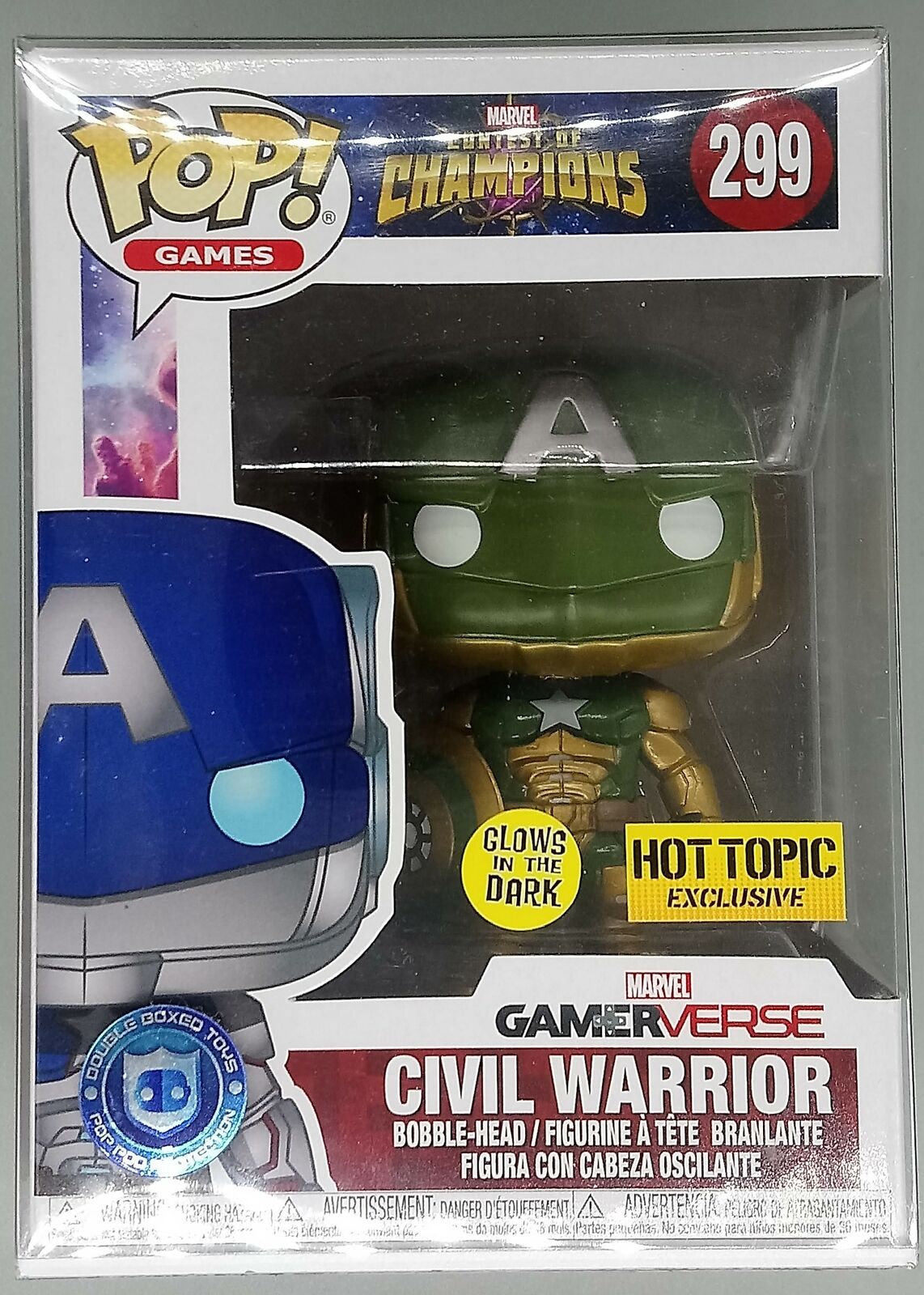 299 Civil Warrior (Secret Empire) Glow Marvel Contest of Ch Funko POP
