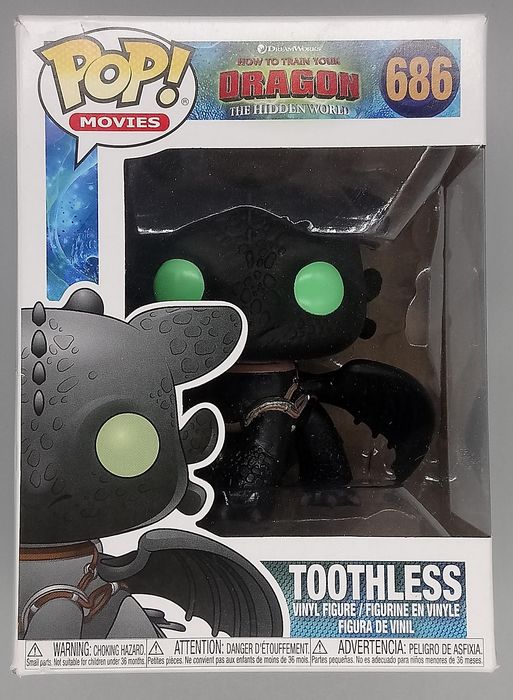 686 Toothless - How To Train Your Dragon 3 - Box Damaged Funko POP Funko