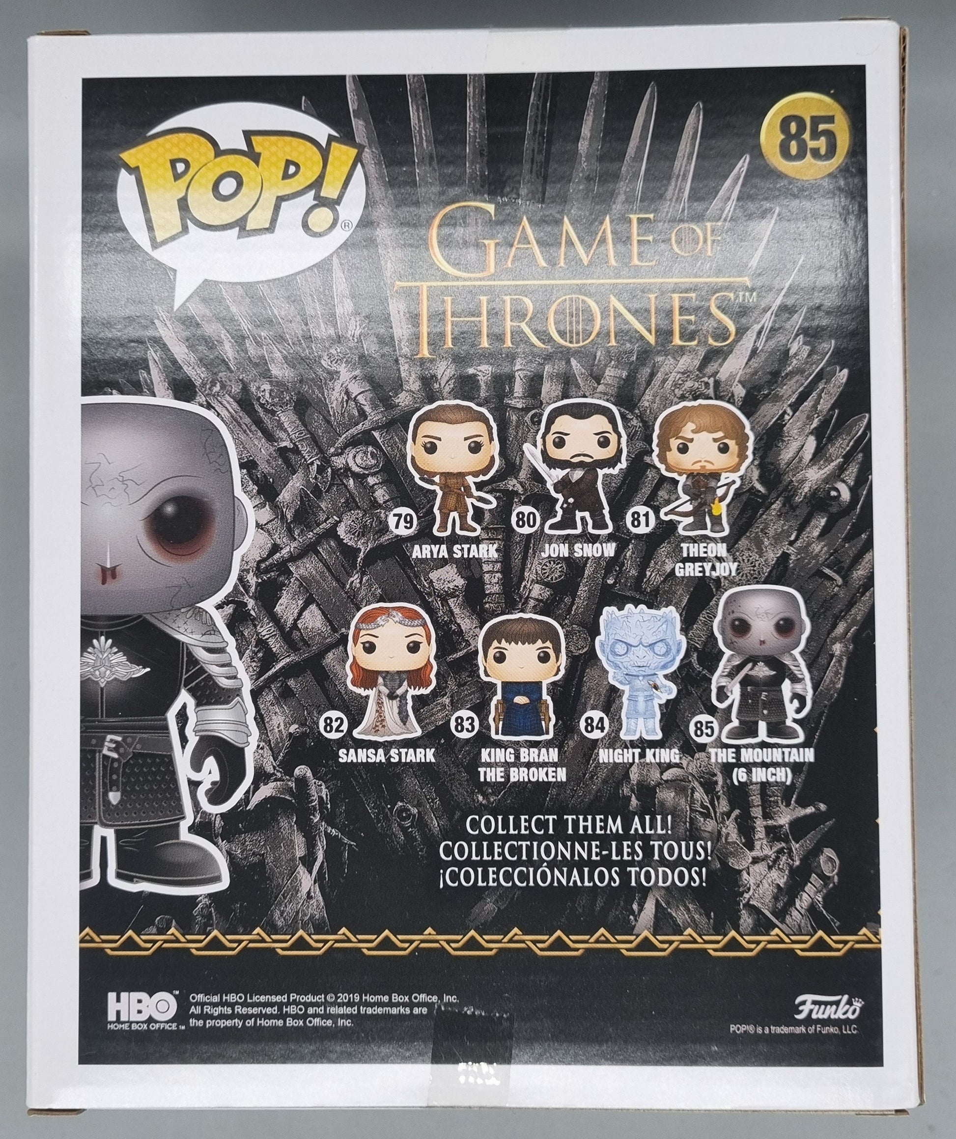 85 The Mountain (Unmasked) - 6 Inch - Game of Thrones Funko POP