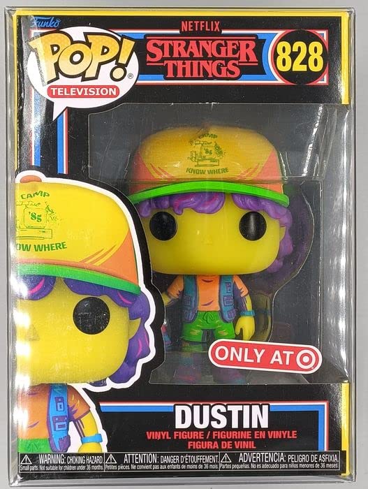 828 Dustin (w/ Vest) Blacklight - Stranger Things - Funko POP - Box Damaged Funko