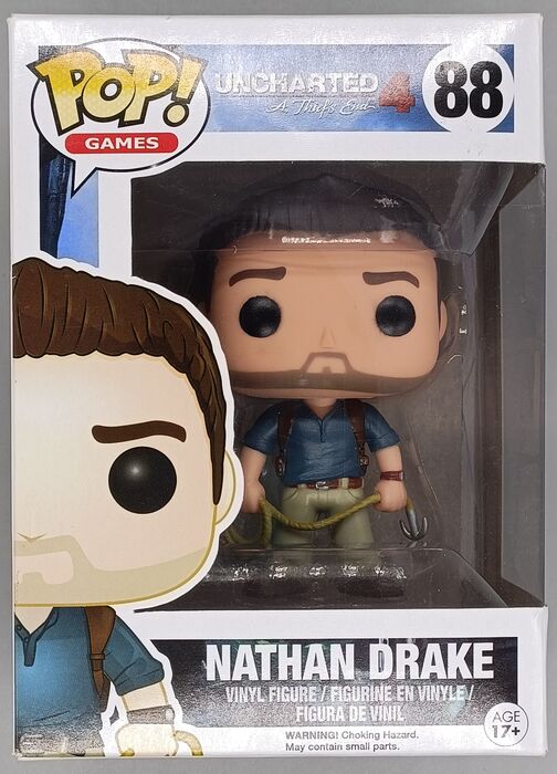 88 Nathan Drake - Uncharted 4 - Box Damaged Funko POP Funko