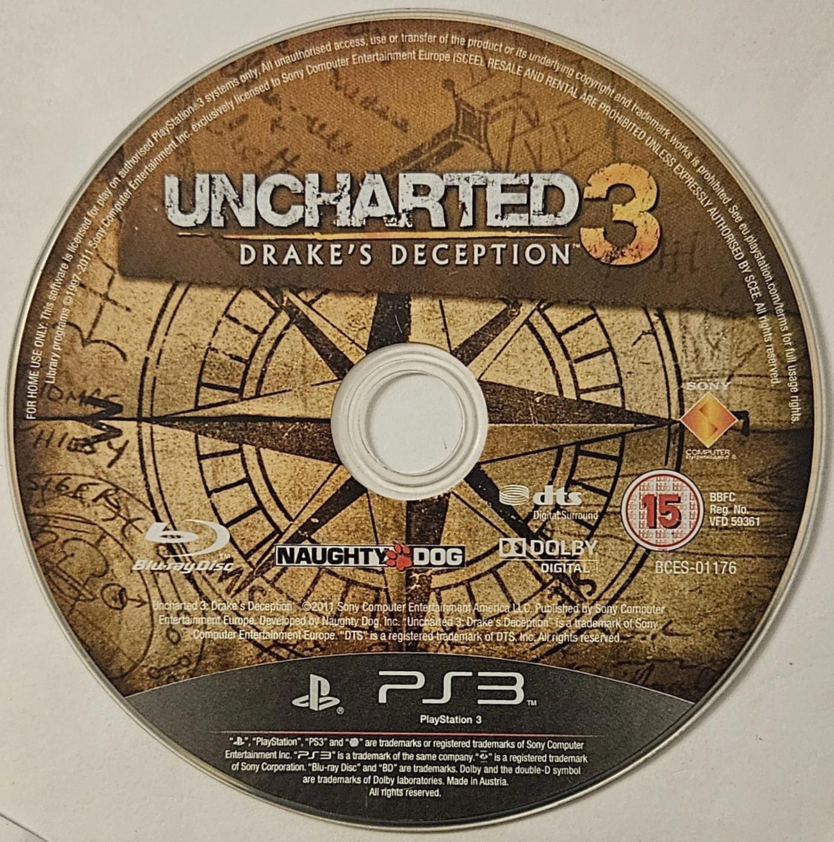 Uncharted 3: Drakes Deception for Playstation 3 (PS3) - [Just Disc] PlayStation